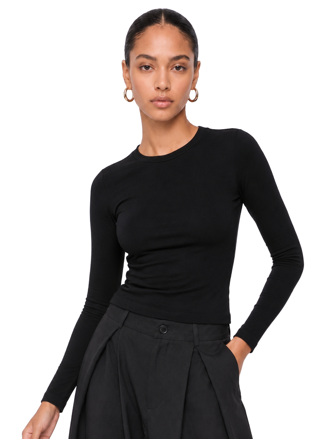 Cotton Long Sleeve Top