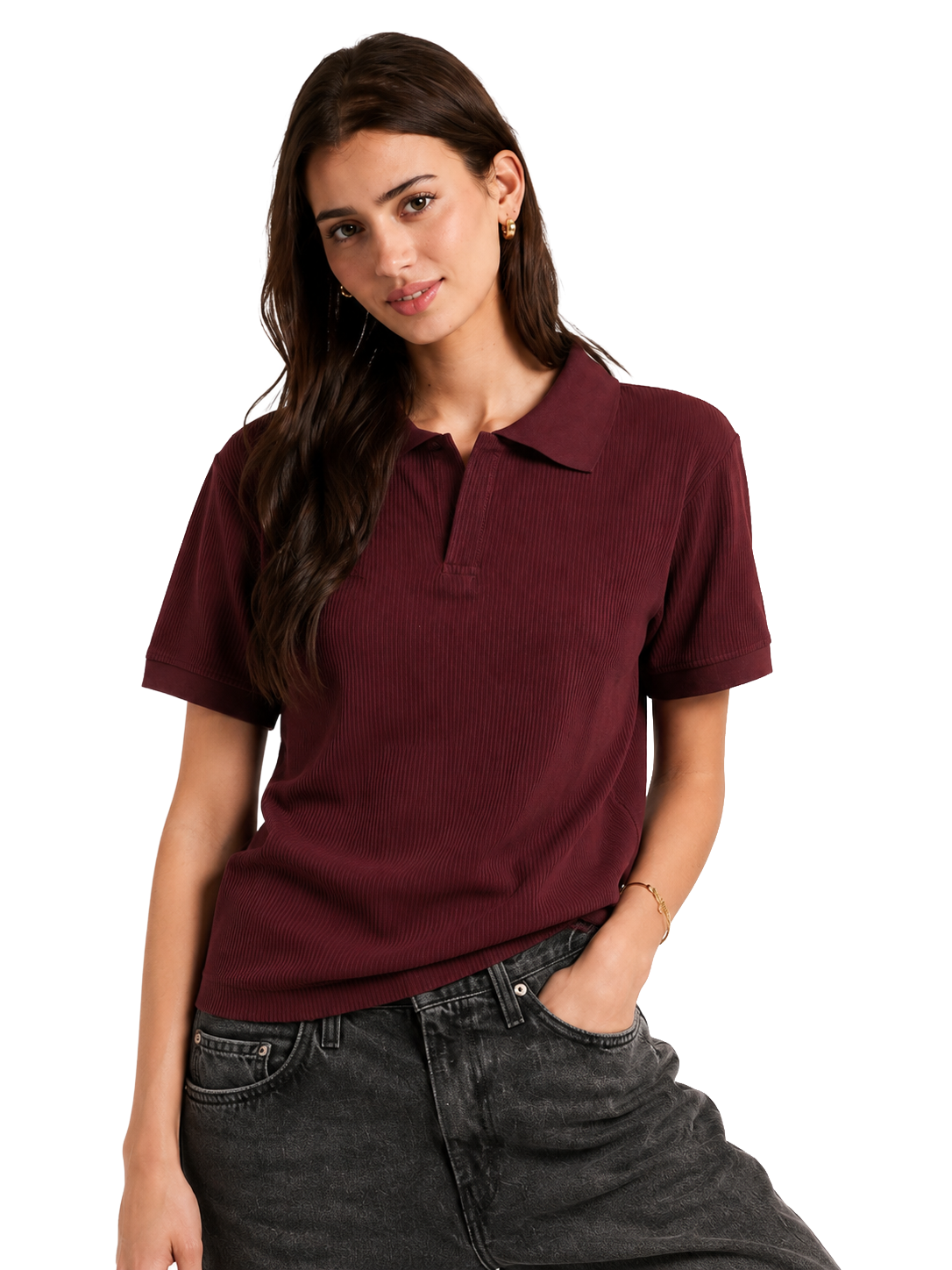 Knit Polo Tee