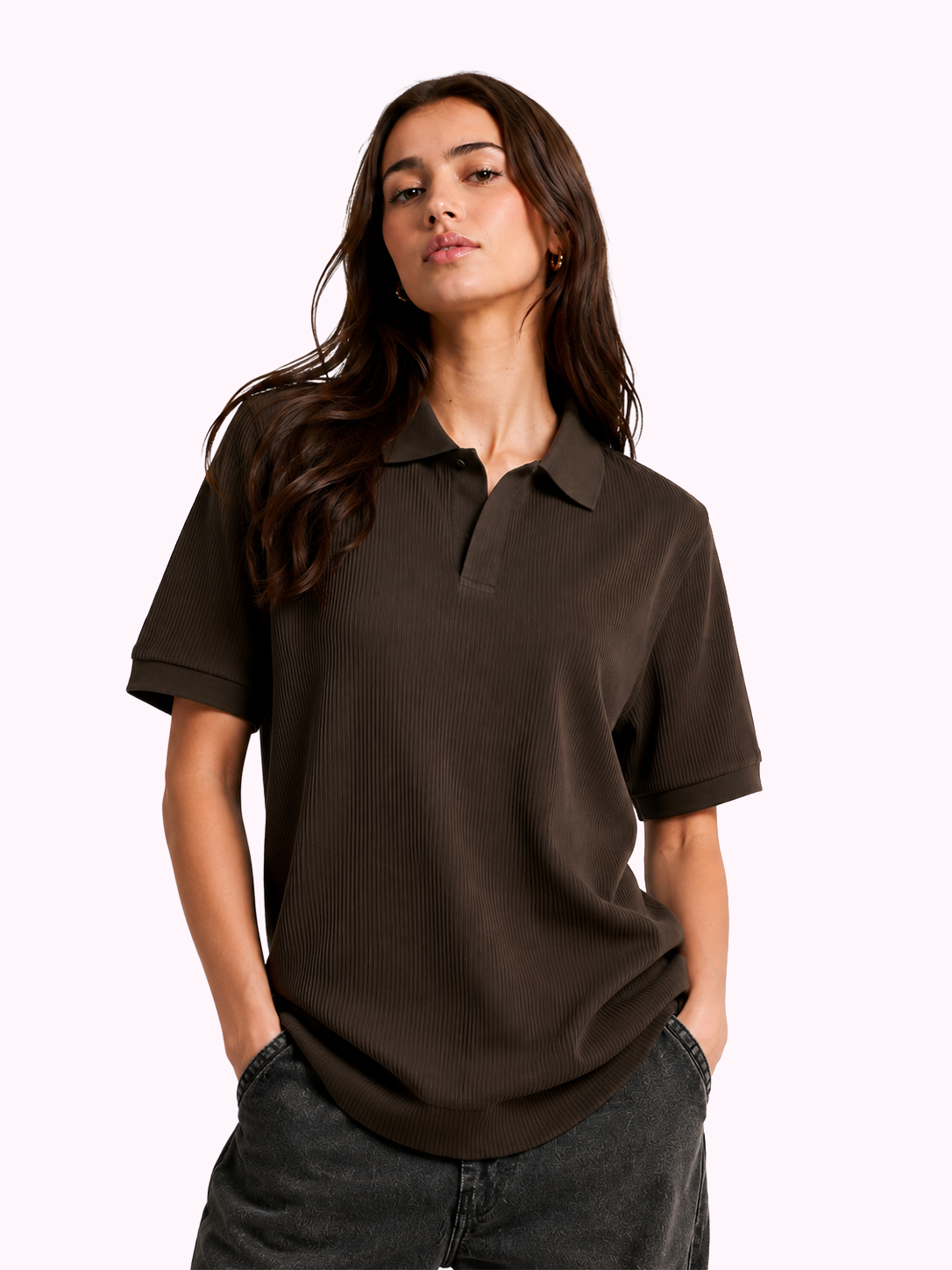 Knit Polo Tee
