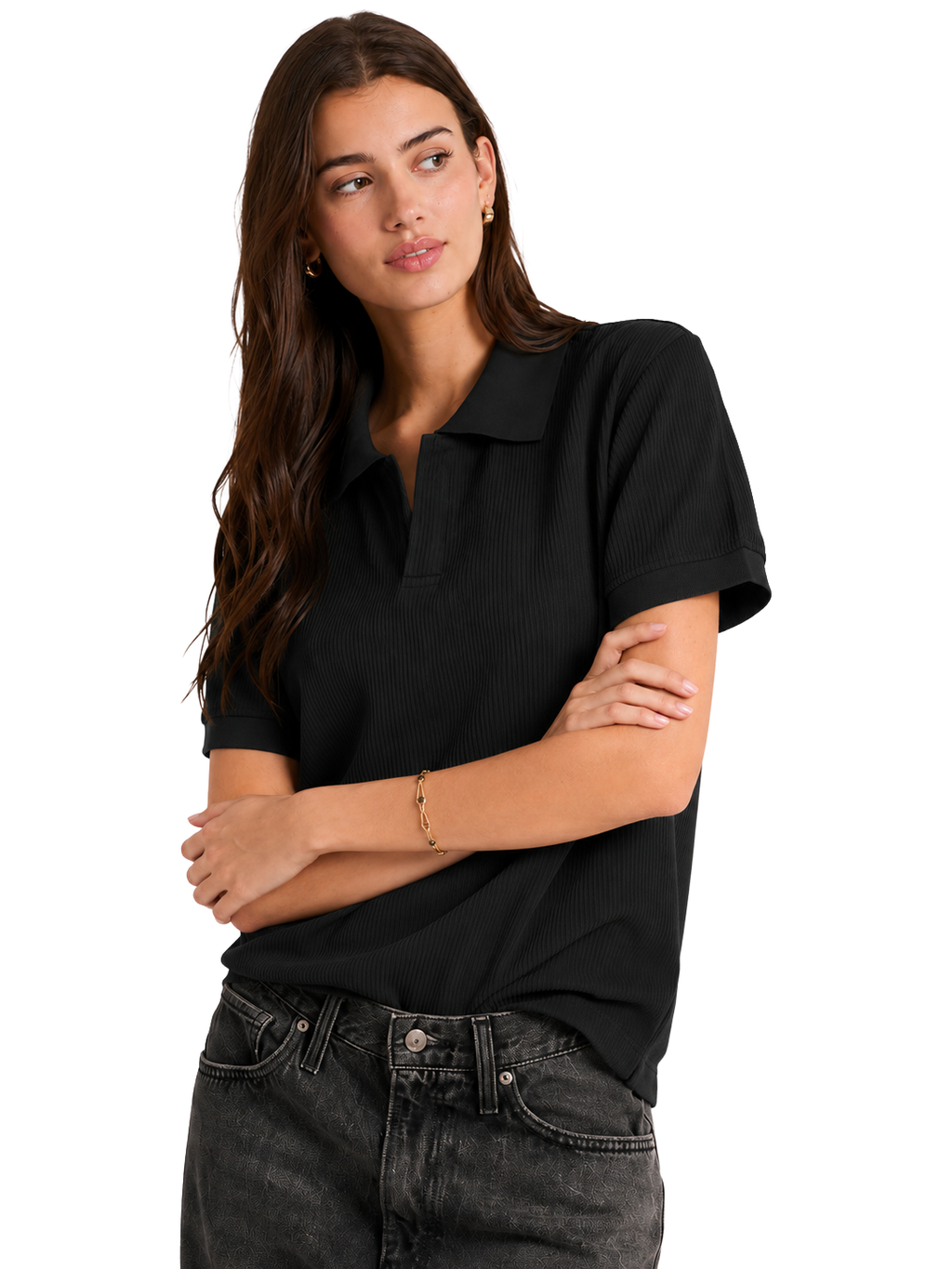 Knit Polo Tee