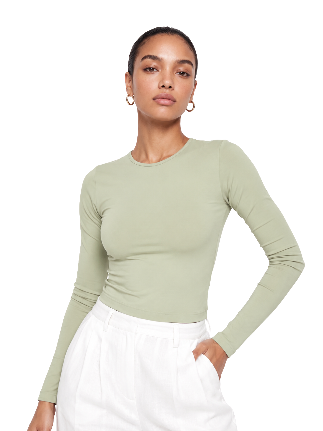 Microfiber Long Sleeve Top
