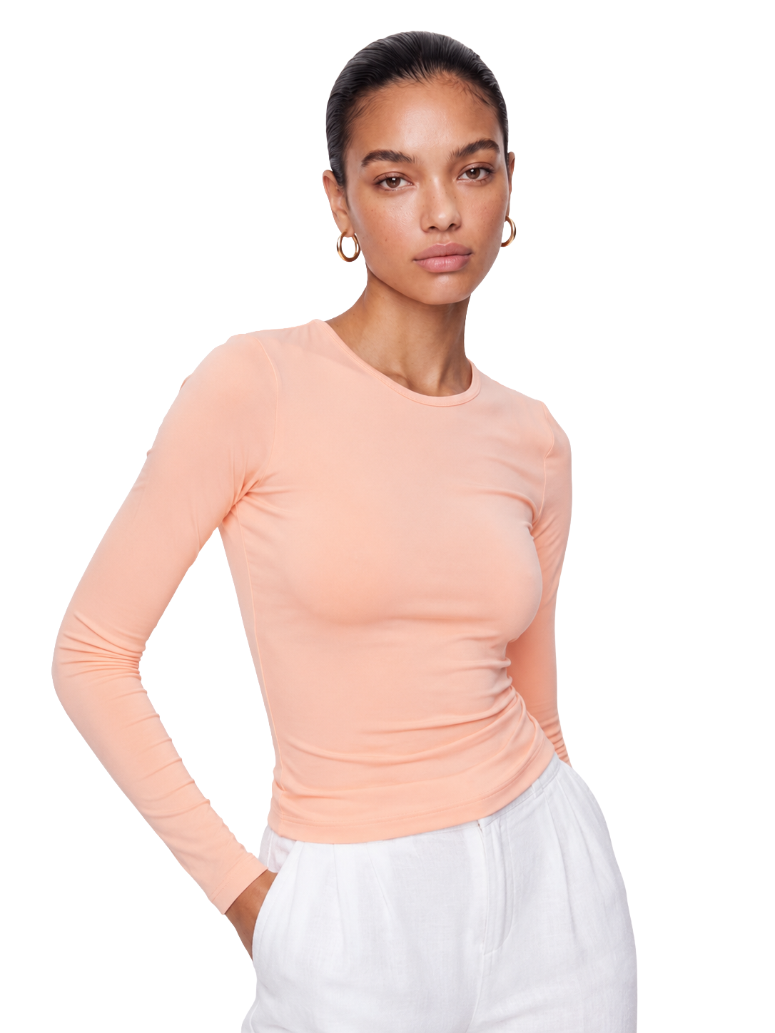 Microfiber Long Sleeve Top