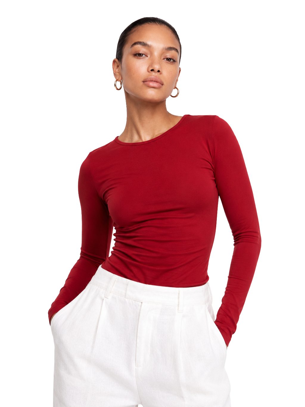 Microfiber Long Sleeve Top