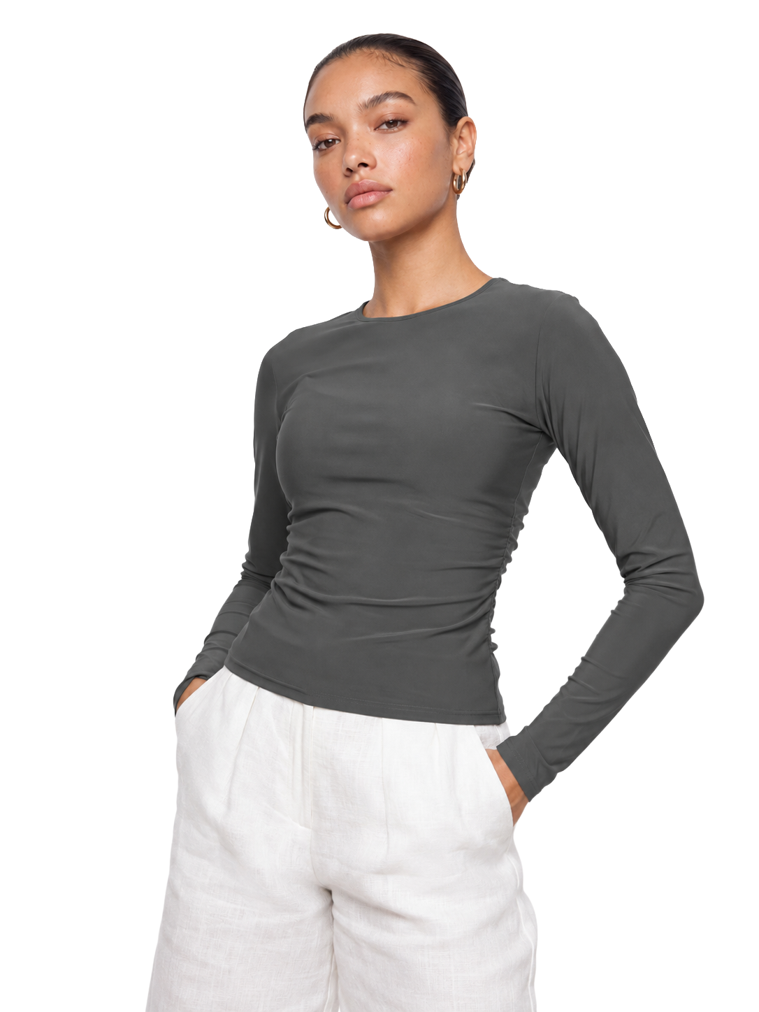 Microfiber Long Sleeve Top