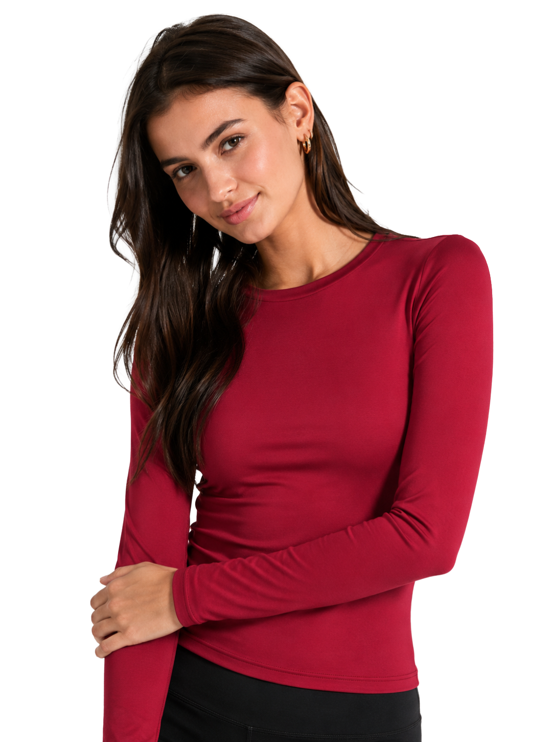 Dual-Layer Long Sleeve Top