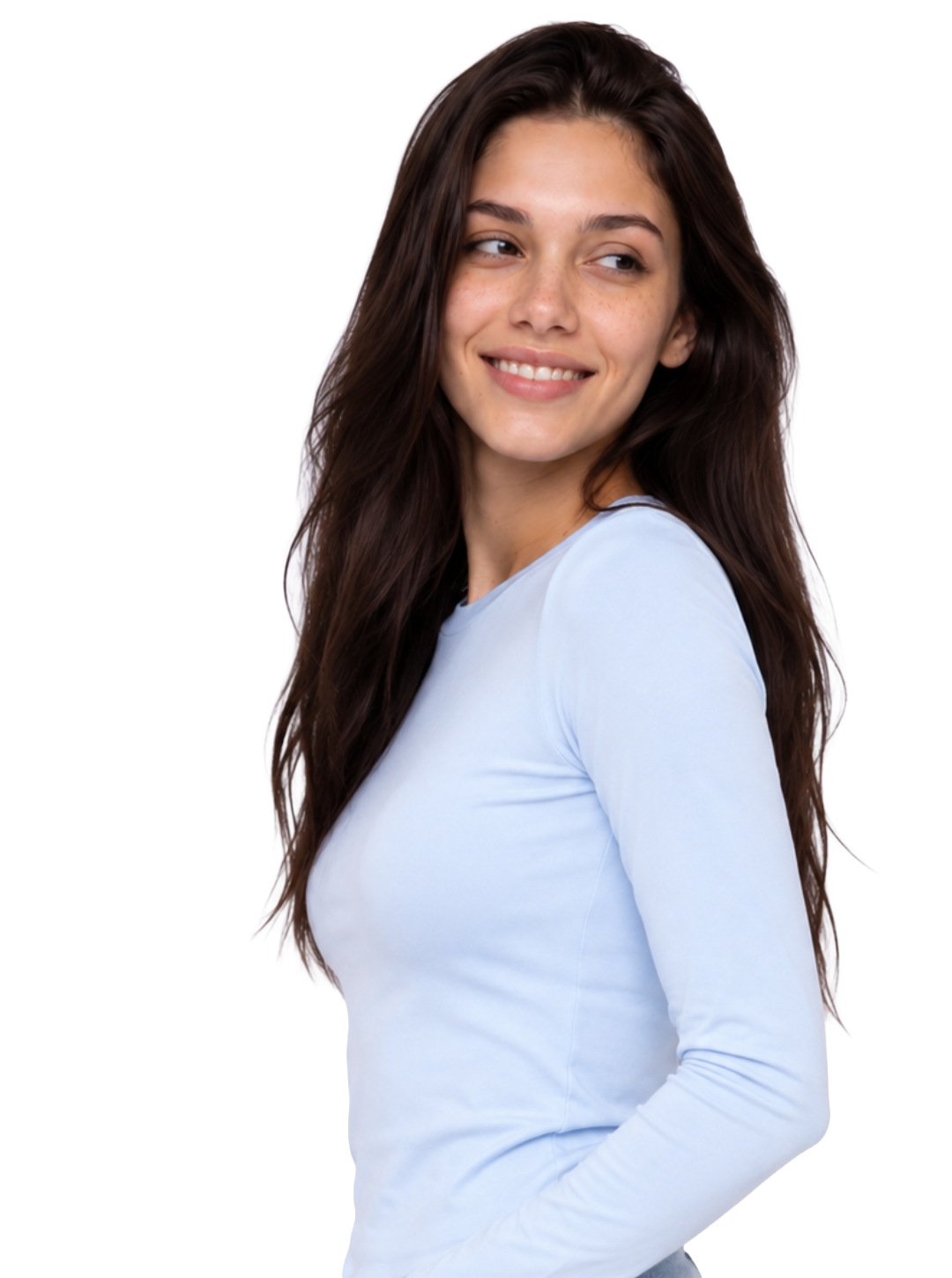 Dual-Layer Long Sleeve Top