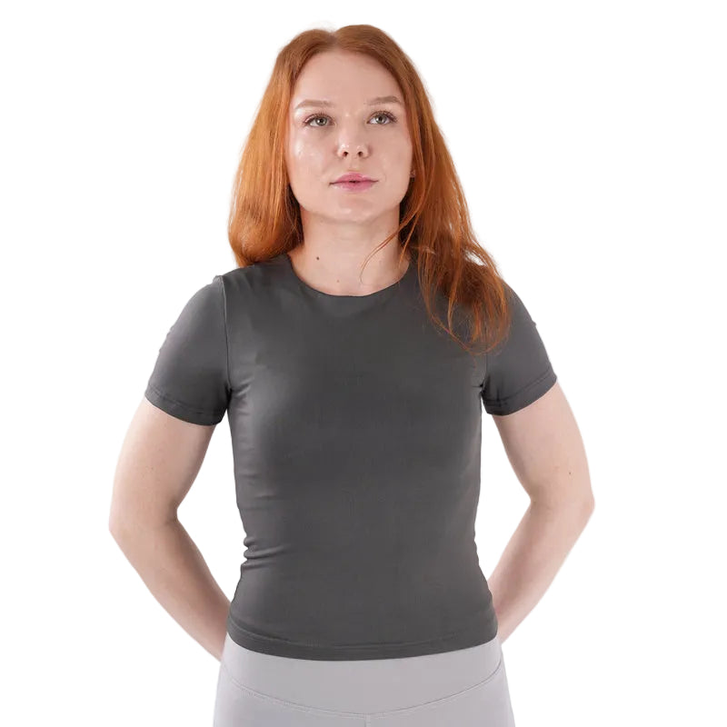 Dual-Layer Short Sleeve Top