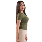 Dual-Layer Short Sleeve Top