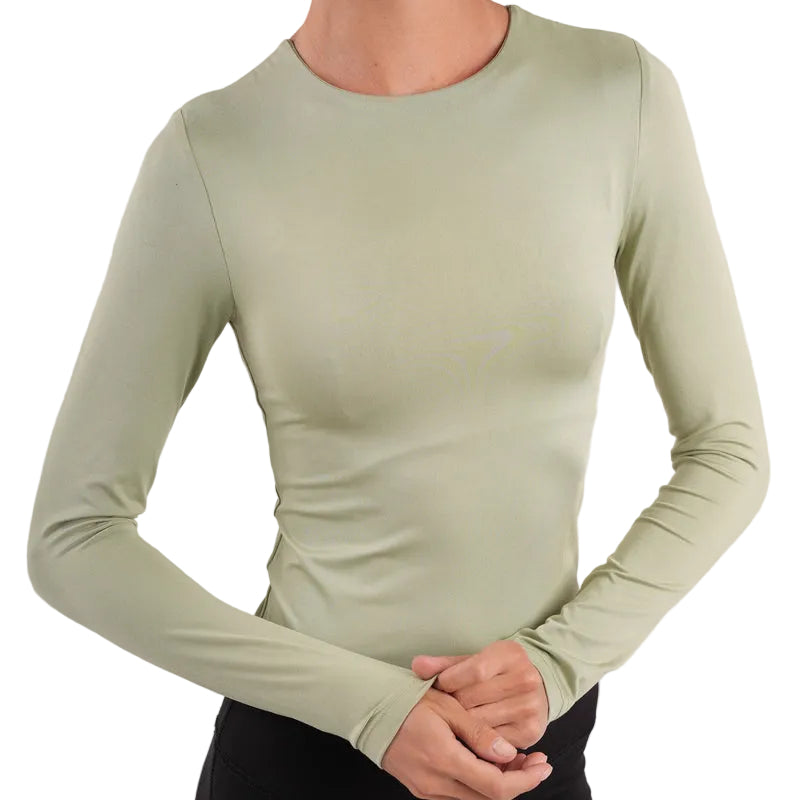 Dual-Layer Long Sleeve Top