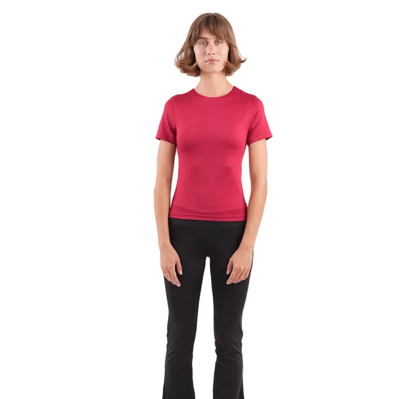 Dual-Layer Short Sleeve Top
