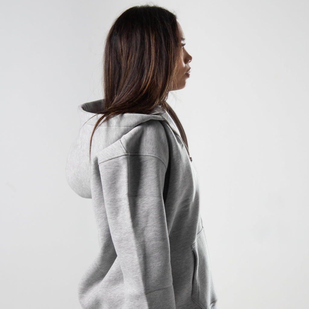 Drop Shoulder Zip-up