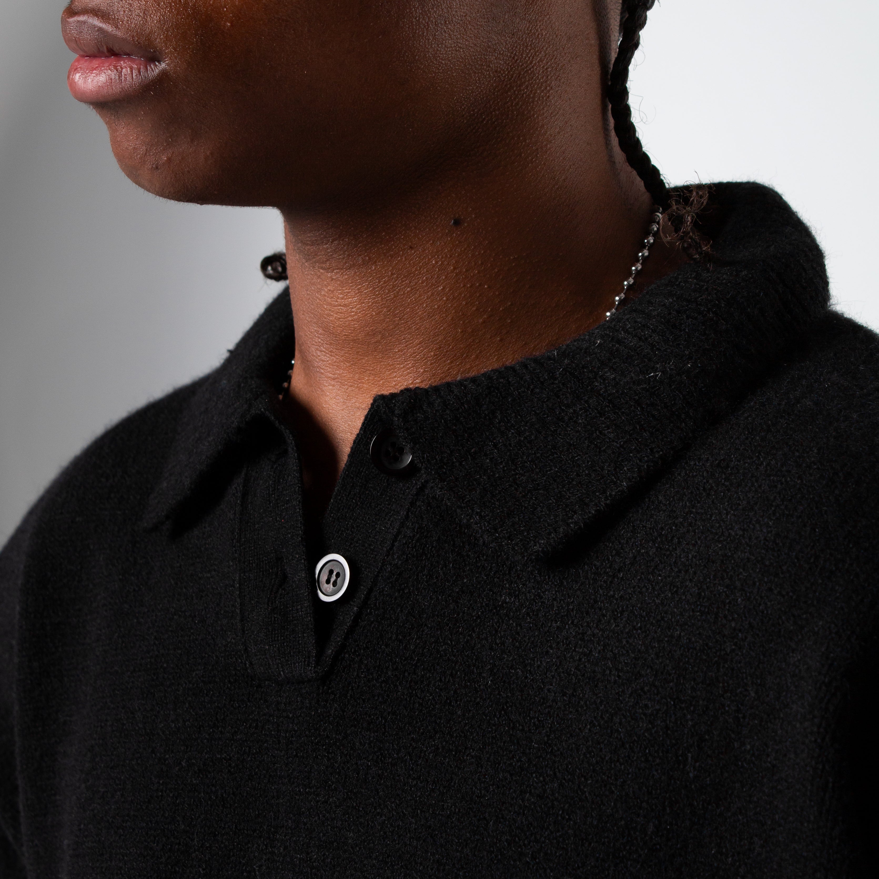 Knit Polo Sweater