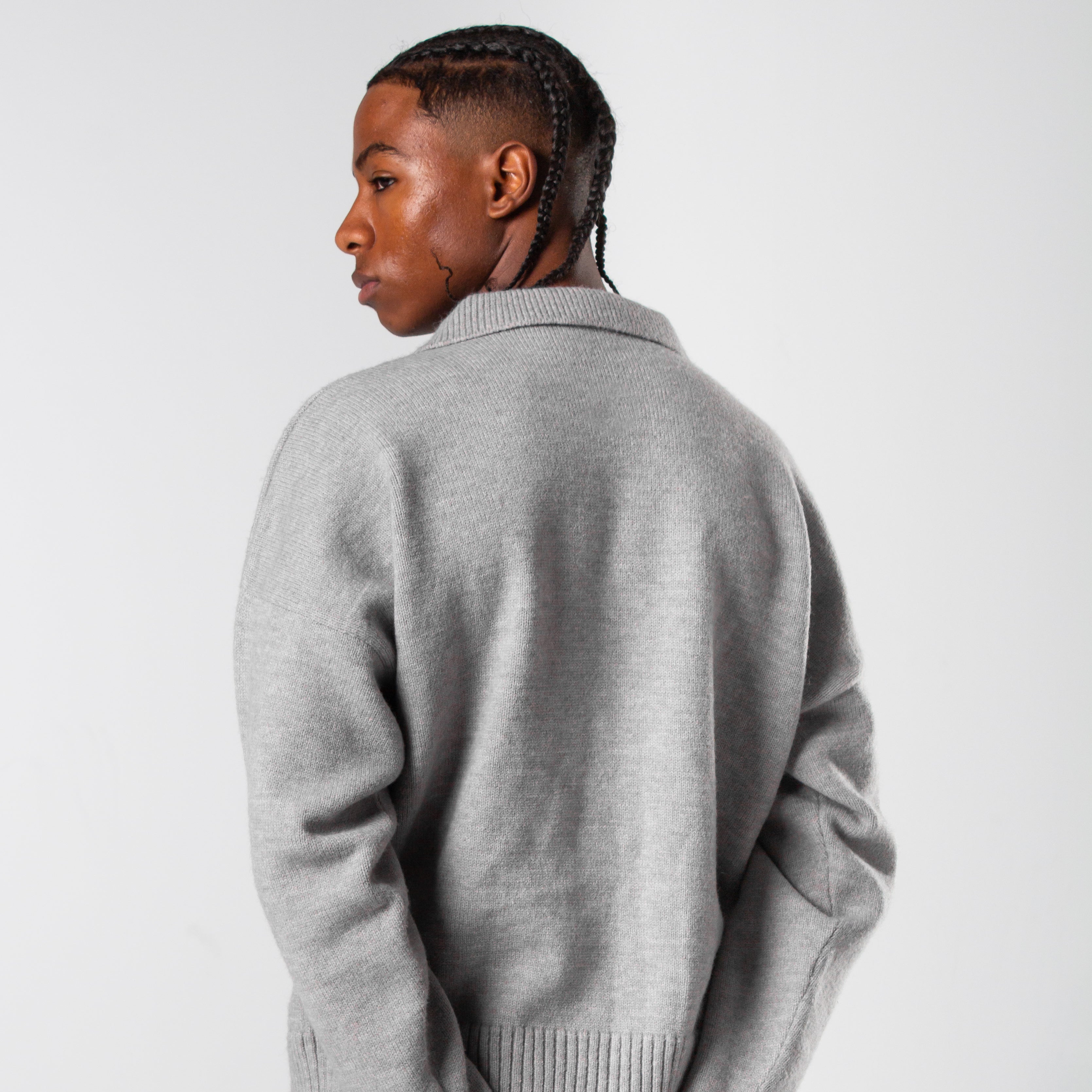 Knit Polo Sweater