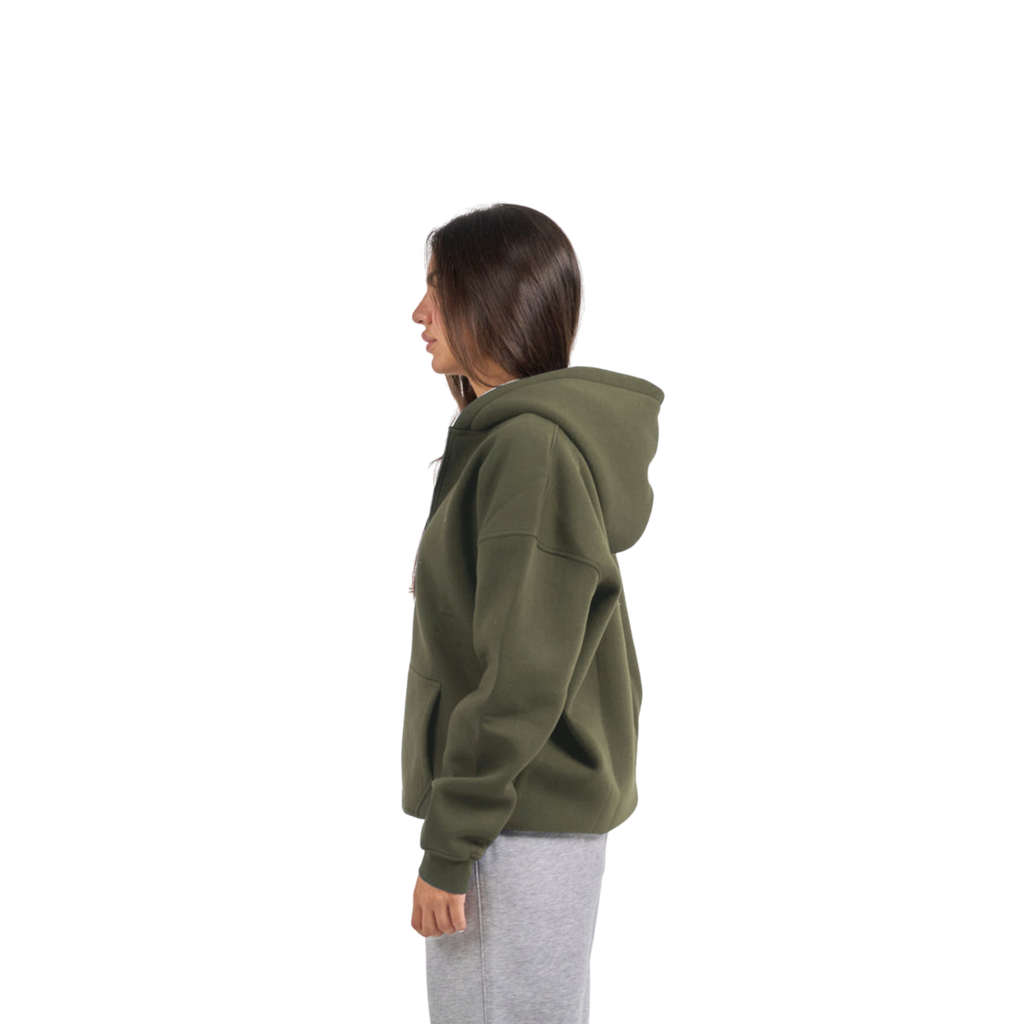 Drop Shoulder Zip-Up