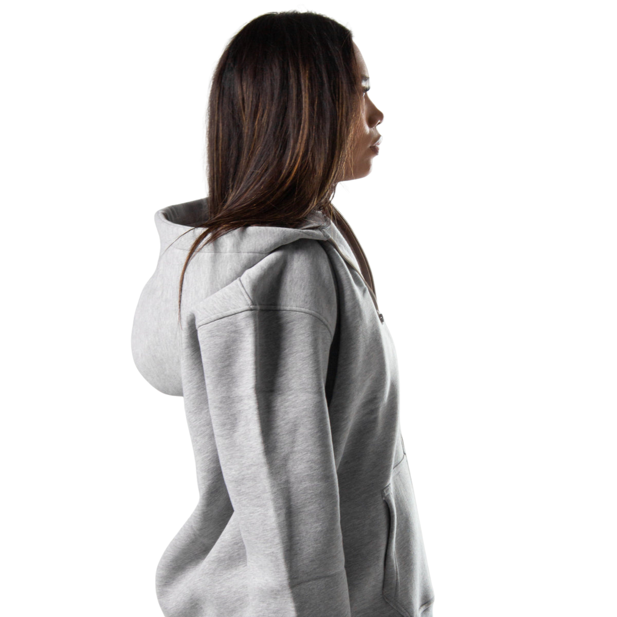 Drop Shoulder Zip-Up