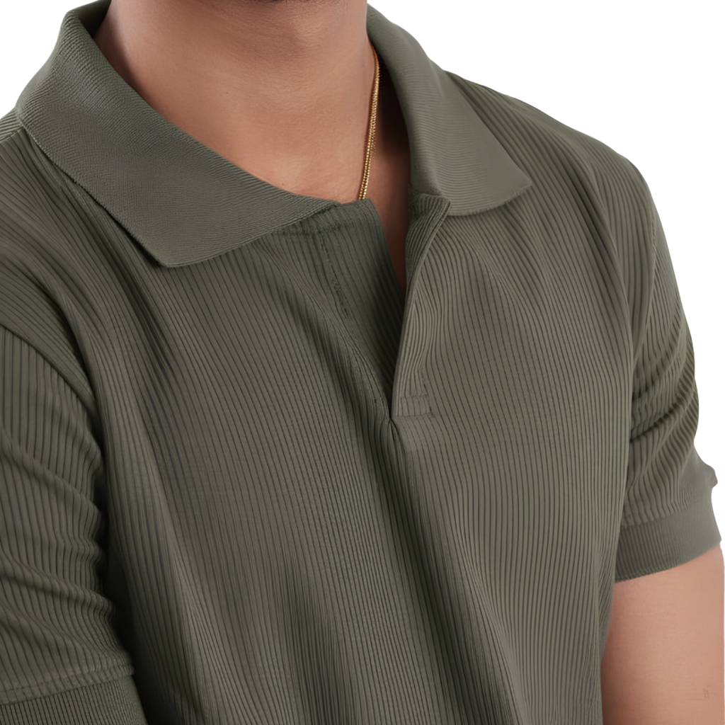 Knit Polo Tee