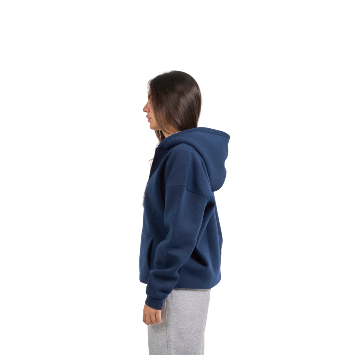 Drop Shoulder Zip-Up