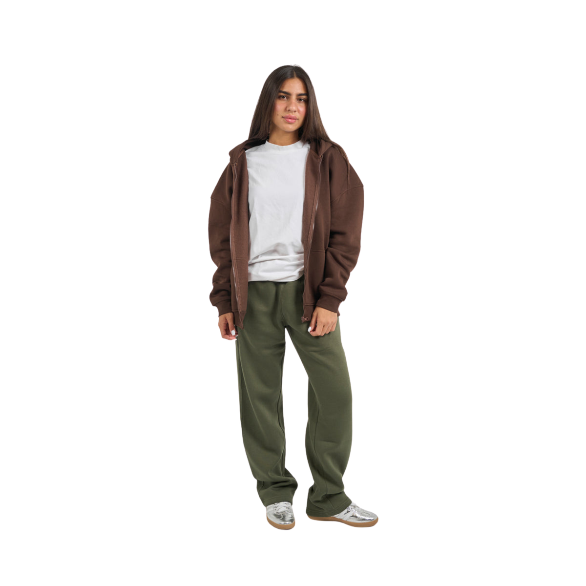 Drop Shoulder Zip-Up