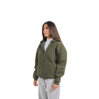 Drop Shoulder Zip-Up
